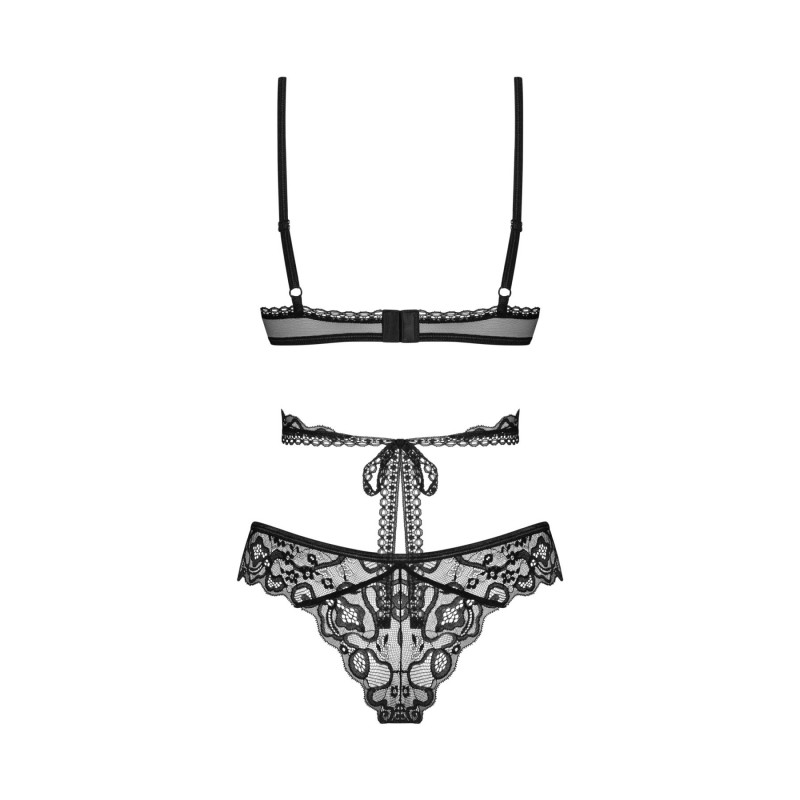 Упаковка комплекту Obsessive Blomentis: фірмова коробка, що зберігає ніжну білизну, розмір XS/S