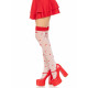 Упаковка панчіх Leg Avenue Polka Dot Mushroom (One Size) біло-червоних, елегантне пакування