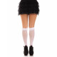 Аксесуар: білі ажурні гольфи Leg Avenue Sweetheart Ruffle Cuff Knee Highs як частина образу