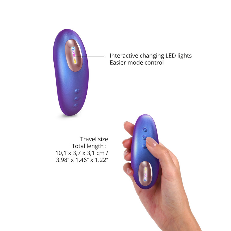 Силіконовий язичок вакуумного кліторального стимулятора Love To Love DREAMER – IRIDESCENT NIGHT, що імітує реальні відчуття