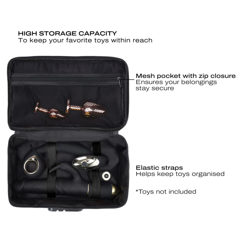 Фронтальна частина кейсу Dorcel DISCREET BOX LUXURY GREEN з елегантним кодовим замком