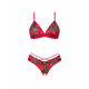Комплект Obsessive Ms Merrilo 2-pcs set (M/L) - текстура тканини та мережива