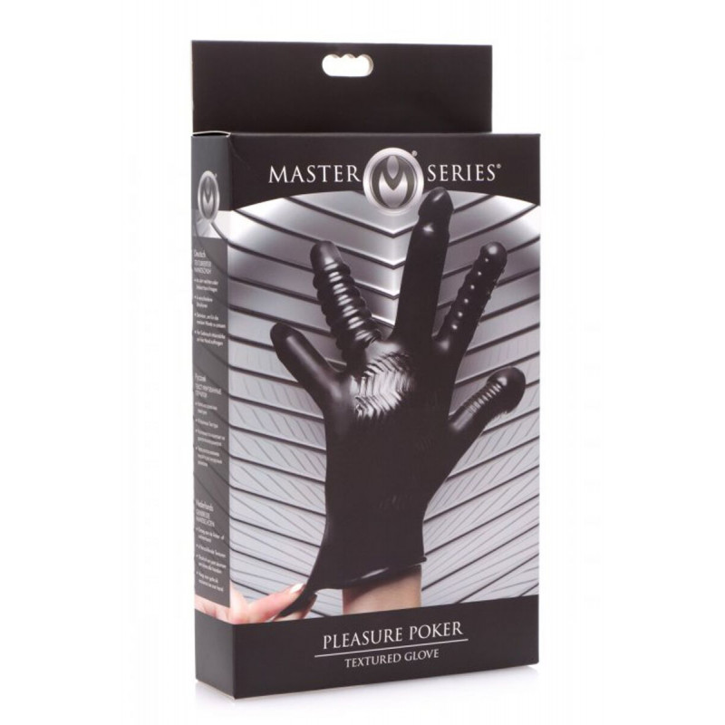 Рукавичка Master Series Pleasure Poker Textured Glove - демонстрація гнучкості та детальної текстури