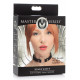 Текстура матеріалу чокера Master Series Kinky Kitty Ring Slim Choker - Black