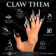 Набір кілець Master Series Five-Piece Sensation Claw Rings - Silver, вид з внутрішньої сторони, розмір