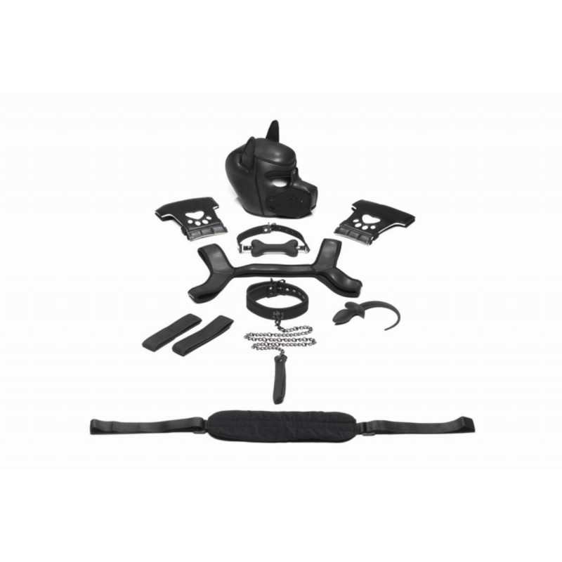 BDSM Набір Master Series Luxury Pup Arsenal Set, чорний, детальний вид