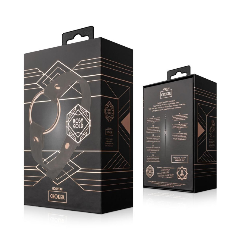 Текстура матеріалу чокера Rosy Gold Black, що підкреслює його розкішний вигляд