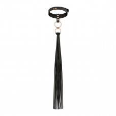 Нашийник з флогером Rosy Gold Black