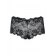 Упаковка з мереживними трусиками-шортиками Obsessive Idillia shorties чорними L/XL