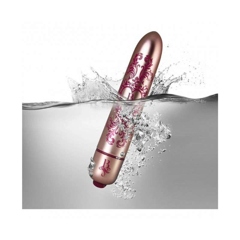 Упаковка віброкулі Rocks Off Boudoir Promenade 90мм: розкішний дизайн, комплект постачання, бренд Rocks Off