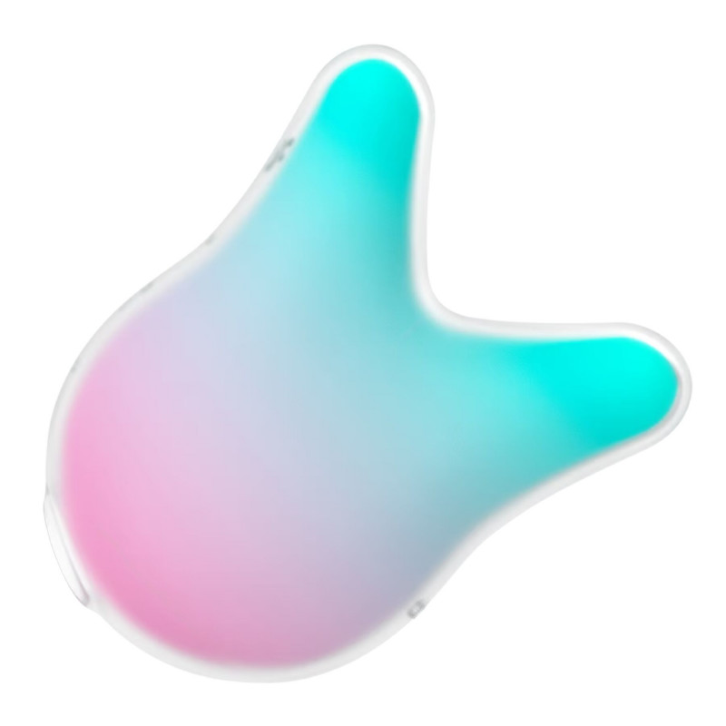 Satisfyer Mermaid Vibes Mint/Pink, вид збоку, демонструє форму та вигин для зручного використання