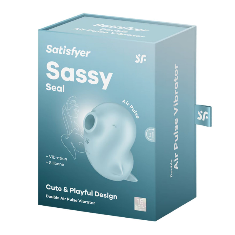 Satisfyer Sassy Seal, вакуумний кліторальний стимулятор, демонстрація роботи, вібрація