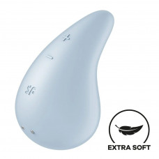 Вібратор для зовнішньої стимуляції Satisfyer Dew Drop Blue, 2 мотори, 12 режимів — Keks-Hub