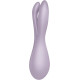 Кліторальний вібратор Satisfyer Threesome 2 Violet, вид збоку, демонструє ергономічний дизайн та гнучкі пальчики