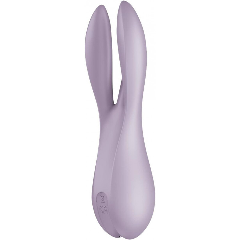 Упаковка кліторального вібратора Satisfyer Threesome 2 Violet, рожевого кольору, стильна та дискретна