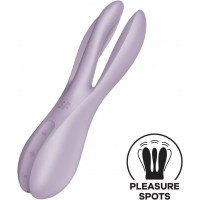 Клиторальный вибратор Satisfyer Threesome 2 Violet с 3 гибкими пальчиками, 3 моторами