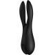 Satisfyer Threesome 2 Black – текстура силікону, приємна на дотик