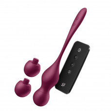 Смарт-вагінальні кульки з вібрацією Satisfyer Love Birds Vary Connect App, змінювана маса, пульт ДК — Keks-Hub