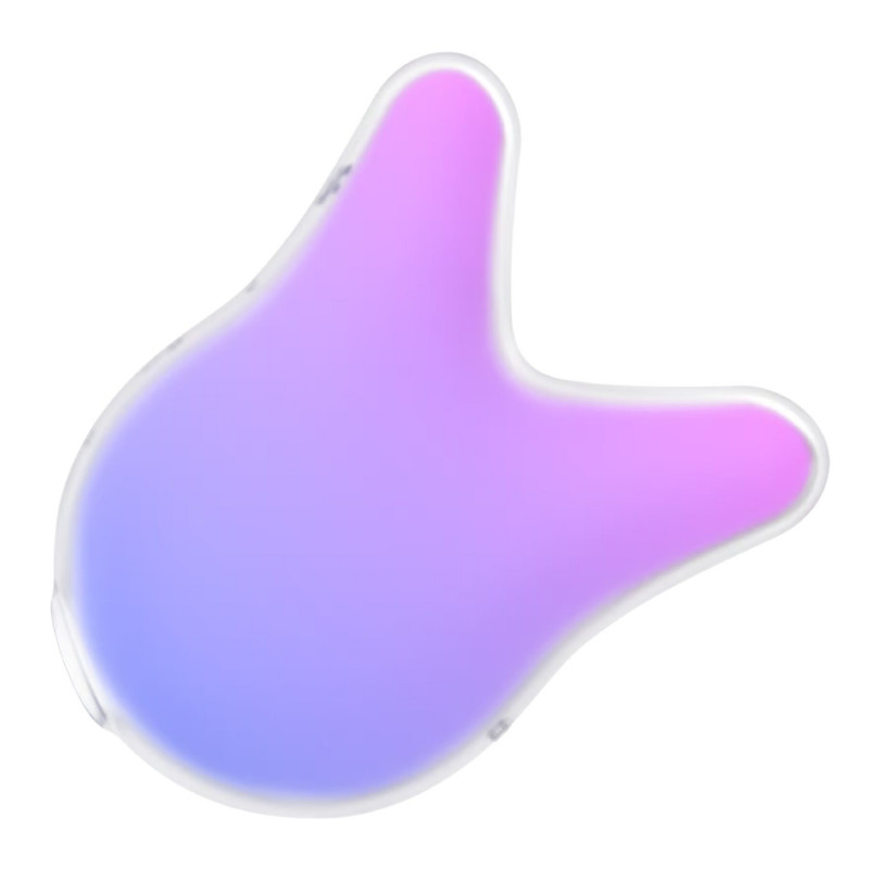 Satisfyer Mermaid Vibes Violet/Pink, вид збоку, демонстрація ергономічної форми