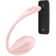 Вигляд збоку смарт-віброяйця Satisfyer Ribbed Petal Connect App Rose, демонструє ергономічну форму