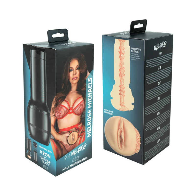 Мастурбатор Kiiroo Feel MelRose Michaels PBC в роботі з Keon
