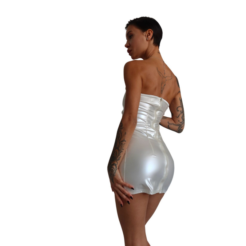 Мінісукня D&A XS-S white nylon-lycra у витонченій упаковці, готова до відправки