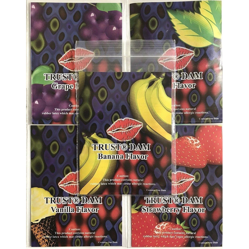 Латексні серветки ONE Latex Dental Dams Assorted, детальний вигляд збоку
