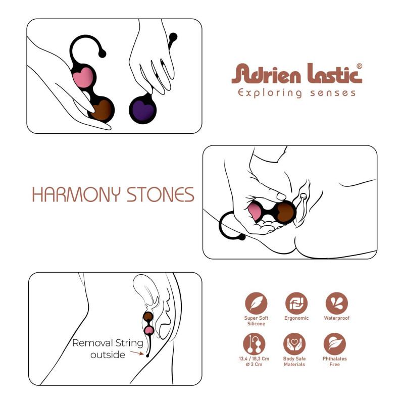 Набір Adrien Lastic Harmony Stones: кульки 3 см та аксесуари