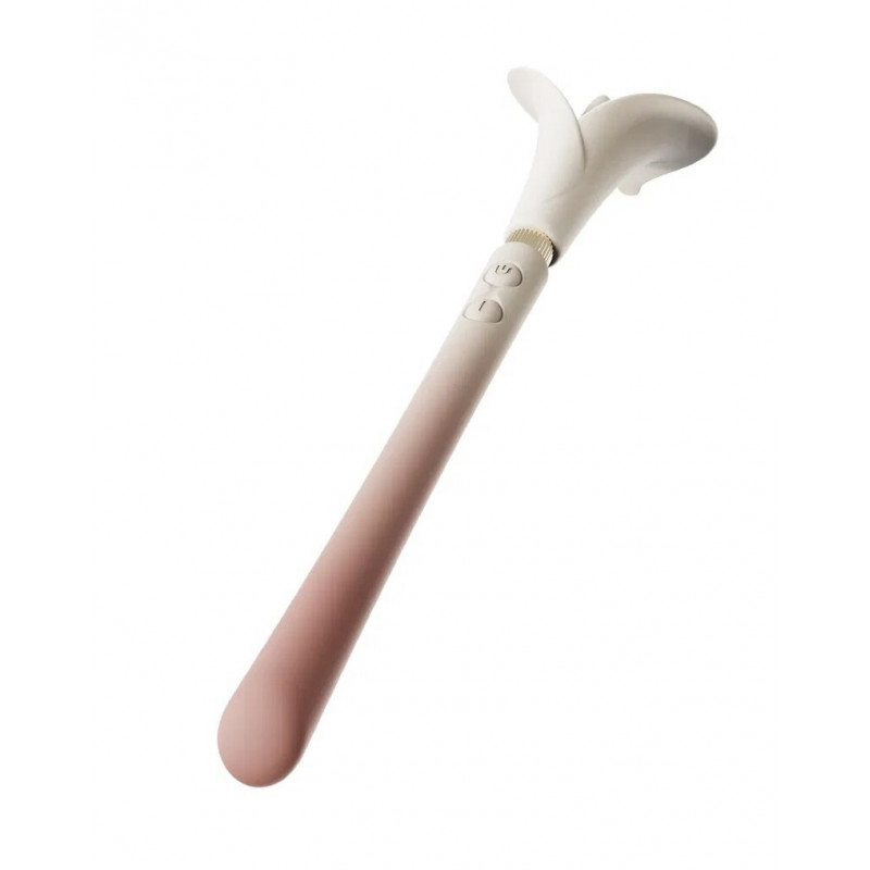 Вібромасажер Zalo Calla Blossom Pink: вигляд збоку, вигнута форма