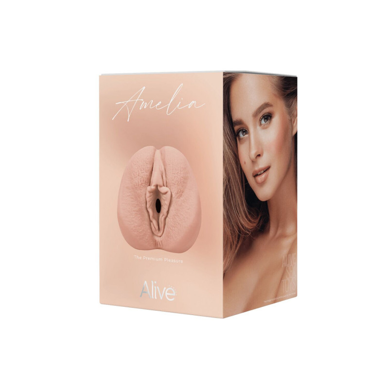 Деталізоване фото мастурбатора Alive Amelia Super Realistic S Flesh