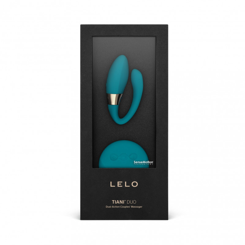 Вібратор LELO Tiani Duo Ocean Blue в дії – ілюстрація використання