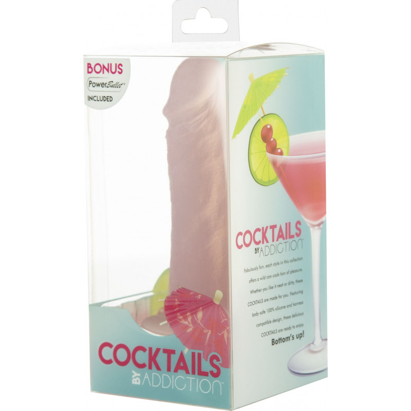 Фалоімітатор ADDICTION Cocktails Peach Bellini, деталі головки, реалістичний вигляд