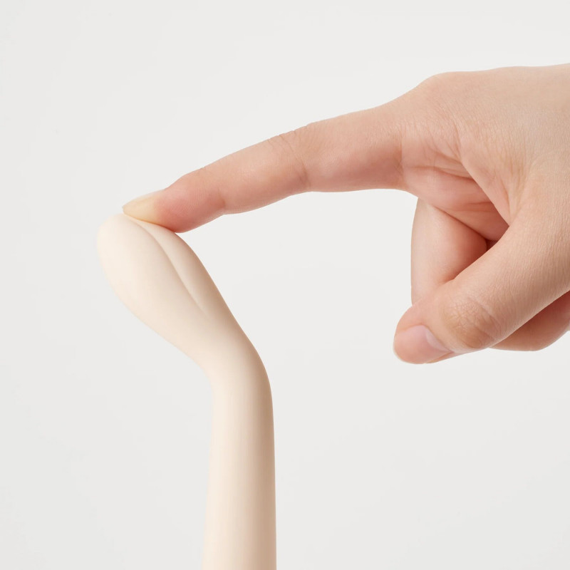 Вібратор Iroha Koharu HINA, вид збоку, демонструє вигнуту форму для точкової стимуляції