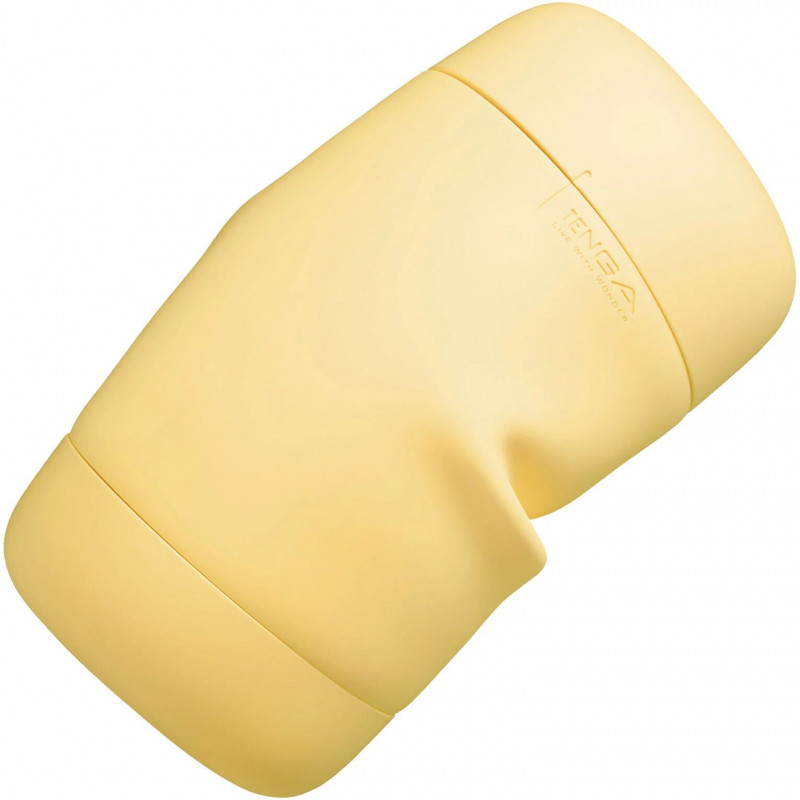 Мастурбатор Tenga Puffy Custard Yellow, демонстрація багаторазового використання