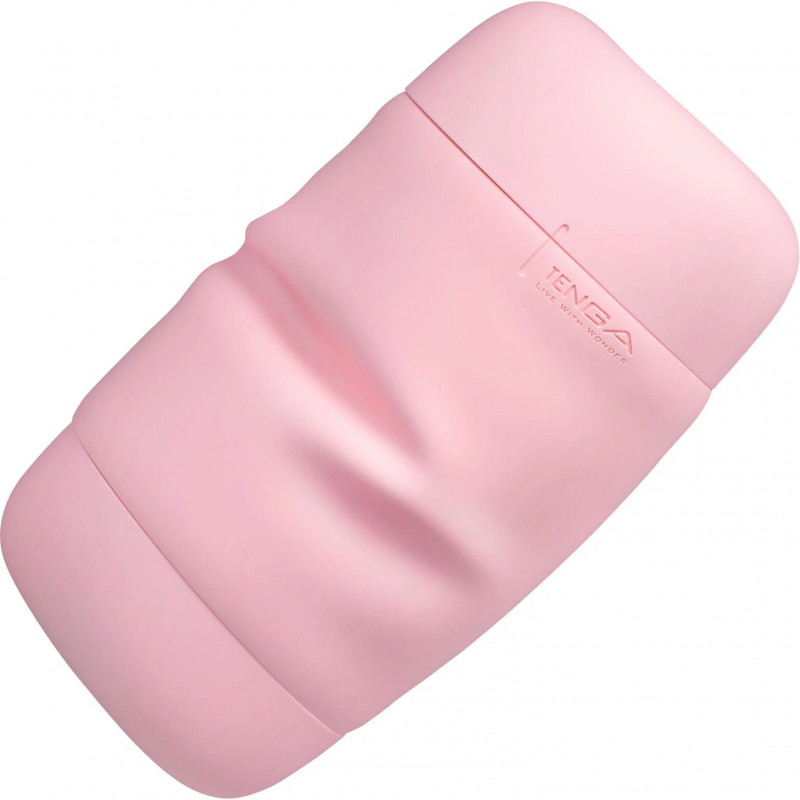 Мастурбатор Tenga PUFFY Strawberry Pink в разобранном виде - детали конструкции