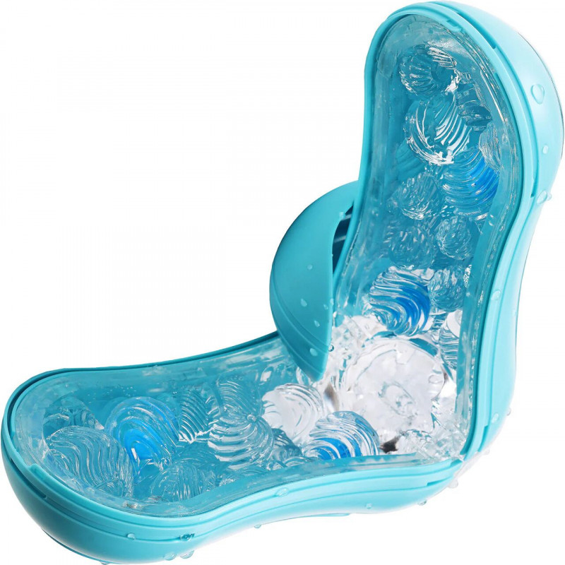 Tenga Flip Orb Ocean Blue - мастурбатор в использовании, акцент на комфорте и простоте