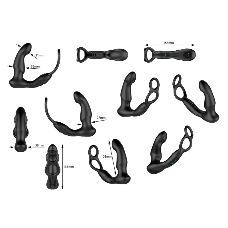 Стимулятор простати Nexus SIMUL8 Wave Edition: комплект, що включає ерекційне кільце