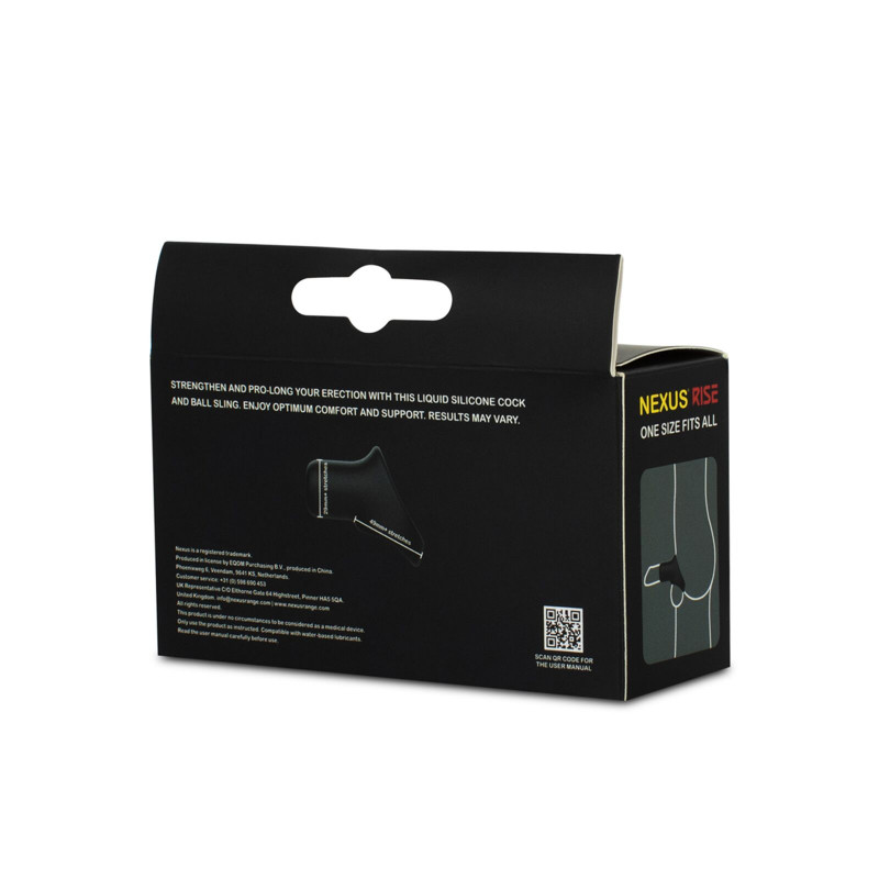 Ерекційне кільце Nexus Rise на видному місці: наочно демонструє його широку форму та функціональність