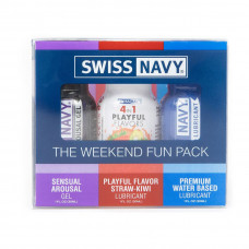 Набір лубрикантів Swiss Navy Weekend Fun Pack 3 х 30 мл — Keks-Hub