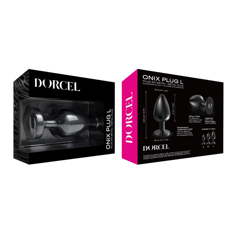 Анальна пробка Dorcel ONIX PLUG L - крупним планом, демонстрація деталей