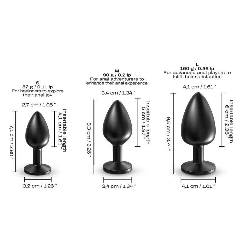 Упаковка анальної пробки Dorcel ONIX PLUG M: стильний дизайн та захист товару