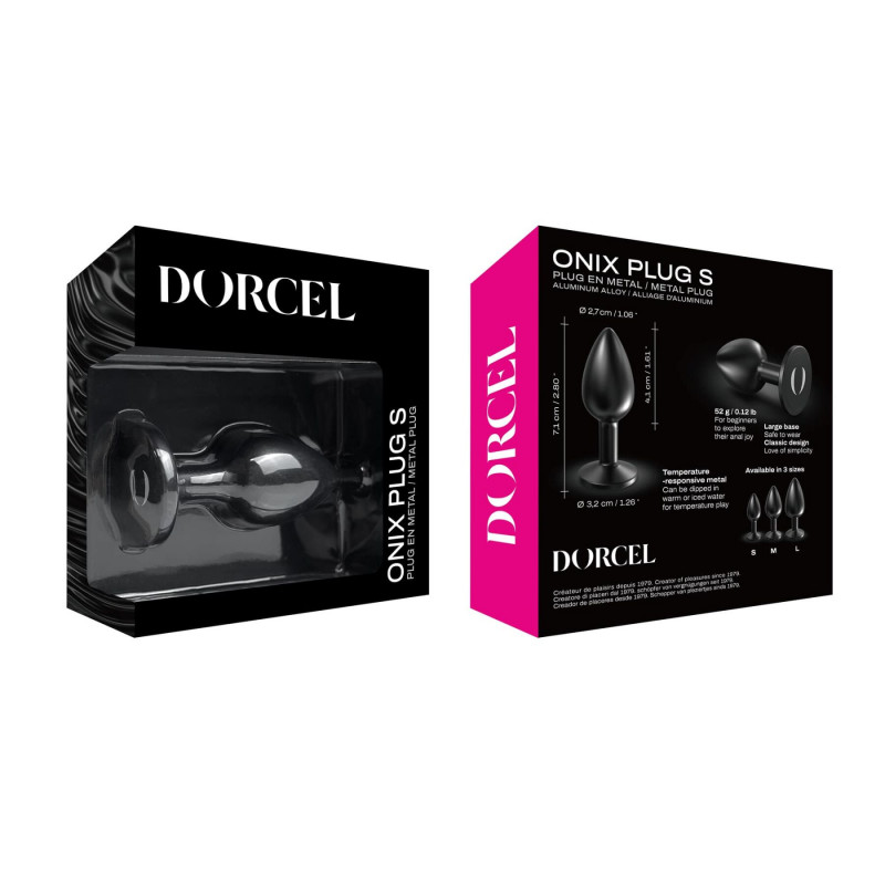 Детальний вигляд кінчика анальної пробки Dorcel ONIX PLUG S - заокруглений для комфортного введення