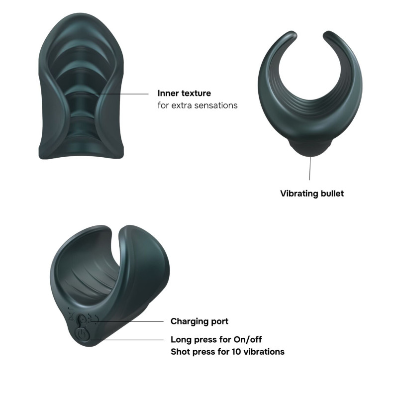 Manwan STARTER мастурбатор: детальний вигляд збоку, акцент на ергономічну форму