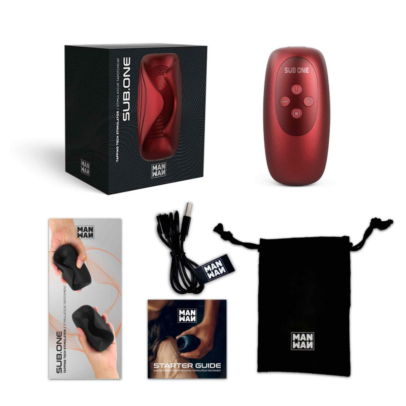 Мастурбатор Manwan SUB.ONE Velvet Red – механізм вібрації, високоякісні компоненти