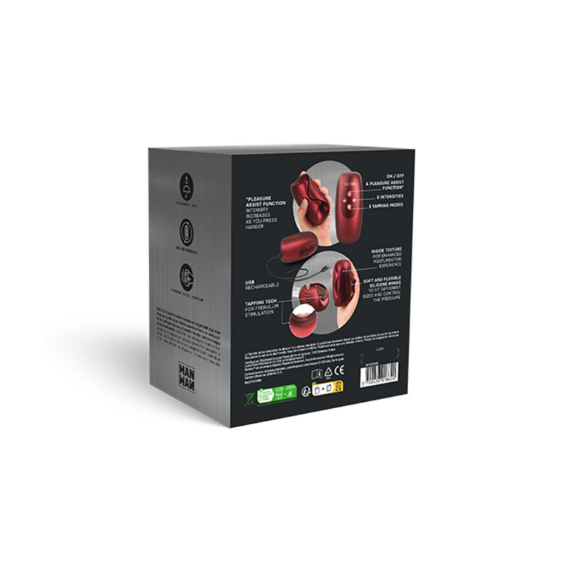 Мастурбатор Manwan SUB.ONE Velvet Red – використання в дії, інтимні моменти