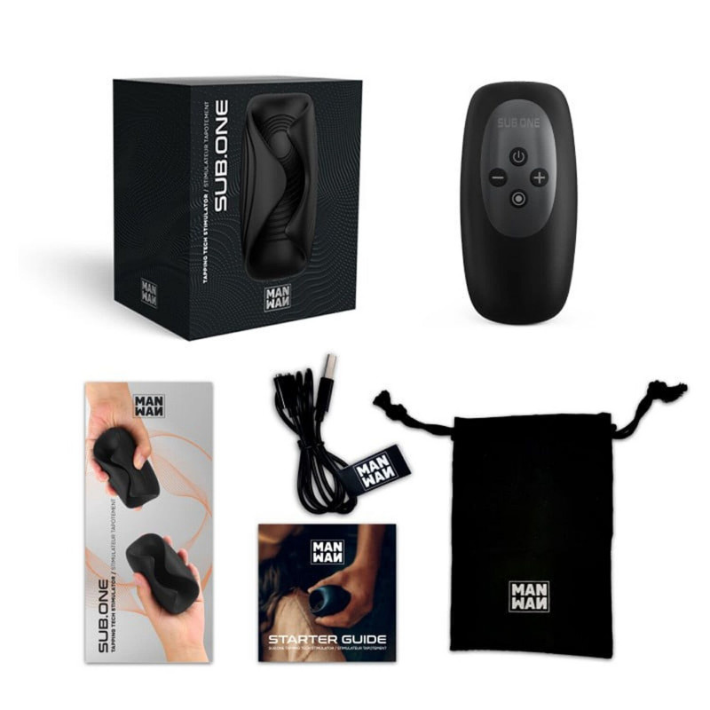 Мастурбатор Manwan SUB.ONE Infinite Black, деталі кнопок керування