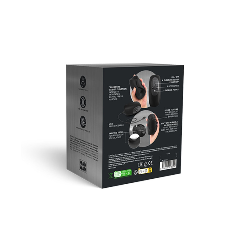 Мастурбатор Manwan SUB.ONE Infinite Black, загальний вигляд