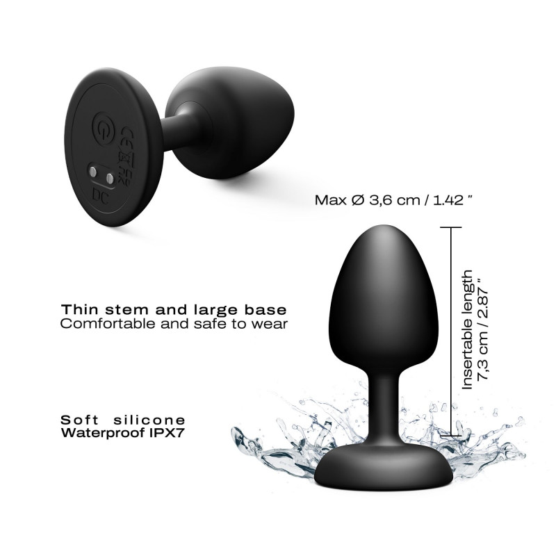 Анальна вібропробка Dorcel GEISHA PLUG INFINITE M: демонстрація текстури гладкої силіконової поверхні