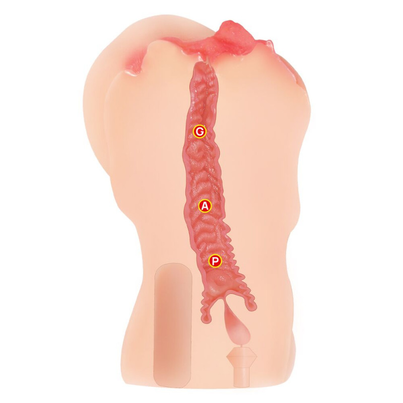 Мастурбатор Kokos Onahole Edition 003 Maria Vibe: вигляд збоку, вигин