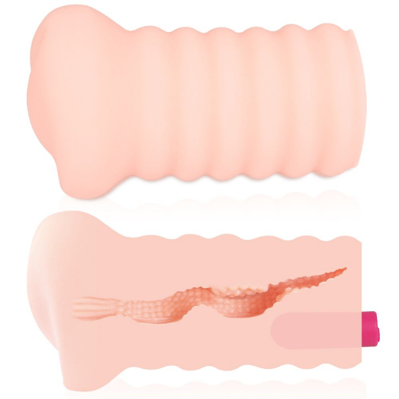 Мастурбатор-вагіна Kokos Lady Vibe - вид збоку, що показує ергономічну форму та розмір